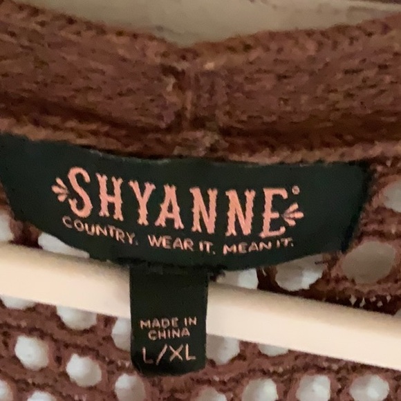 Shyanne Woman’s Long Striped Crochet Fringe Sweater Vest - Picture 3 of 7